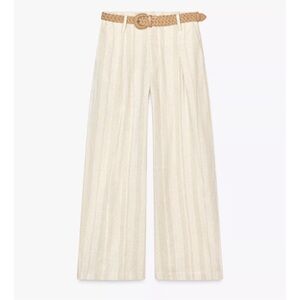 ZARA BLOGGERS FAV STRIPPED WIDE LEG PANTS WITH BELT